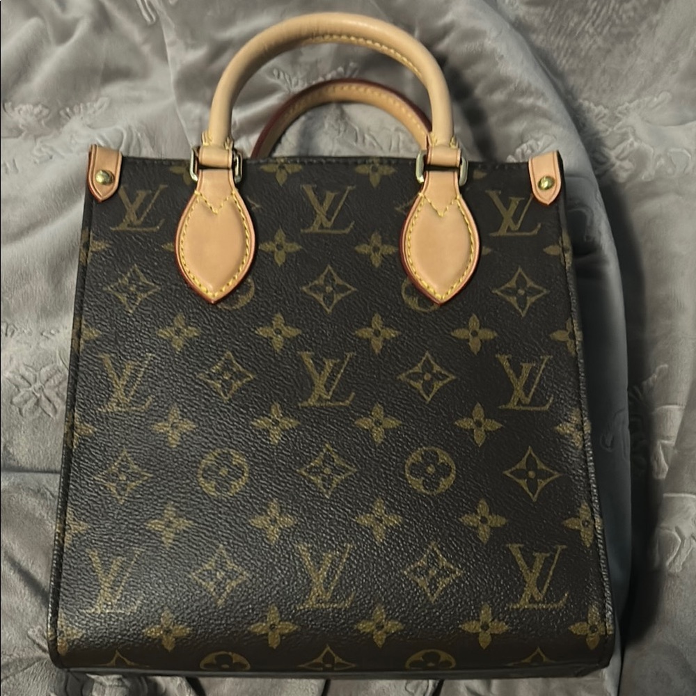 Louis Vuitton Brown and Tan Monogram Tote